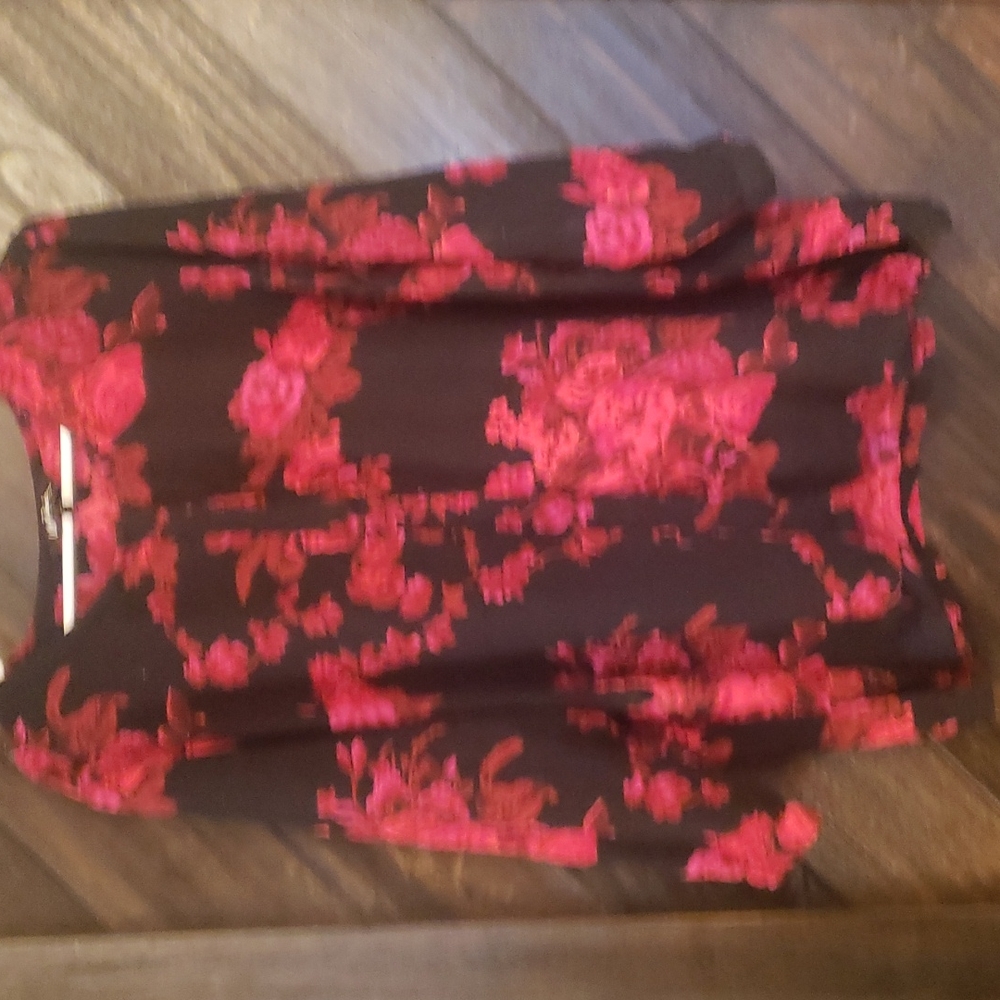 Floral button up blouse